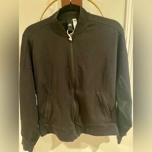 Adidas Men's Black Zip-Up Sweater